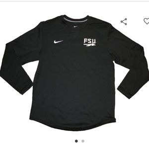 NIKE Florida State Seminoles FSU Sideline Apparel Crewneck Pullover Size Large